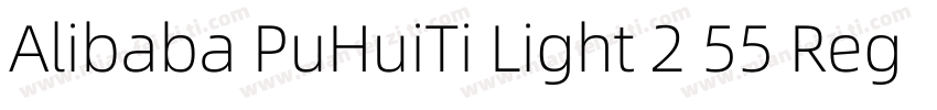 Alibaba PuHuiTi Light 2 55 Regular字体转换